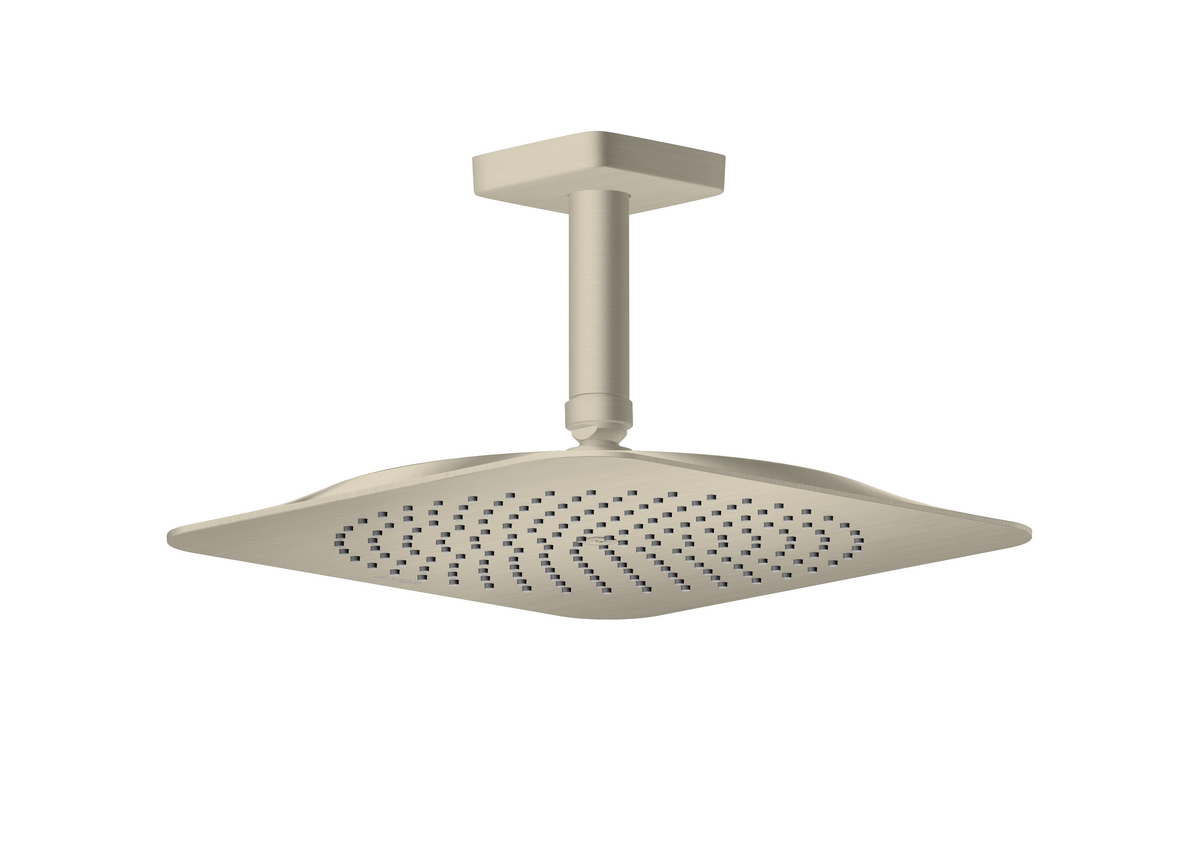 Picture of HANSGROHE AXOR Citterio C Overhead shower 270/270 1jet EcoSmart with ceiling connector #28793820 - Brushed Nickel