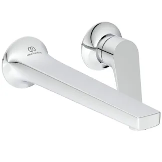 Picture of IDEAL STANDARD La Dolce Vita single lever wall mounted basin mixer with 210mm spout projection, chrome #BD957AA - Chrome