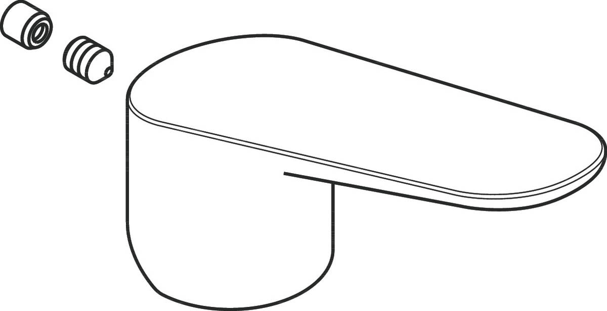 Bild von HANSGROHE Griff #34093800 - Edelstahl Optic