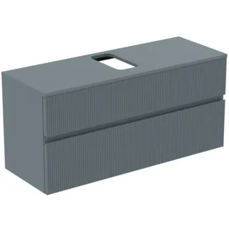 Picture of IDEAL STANDARD Finesse vanity unit 1202x440mm, with 2 soft-close pull-outs, with washbasin plate #E3479UQ