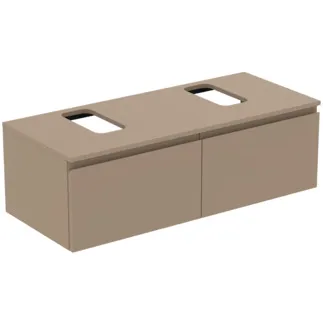 Picture of IDEAL STANDARD Finesse vanity unit 1202x505mm, with 2 soft-close pull-outs, with washbasin plate #E3494UP
