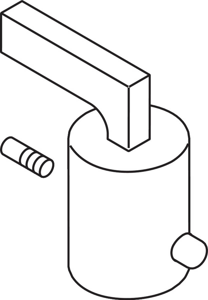 Picture of HANSGROHE Lever handle for AXOR Citterio thermostatic mixer bath rim #39395000 - Chrome