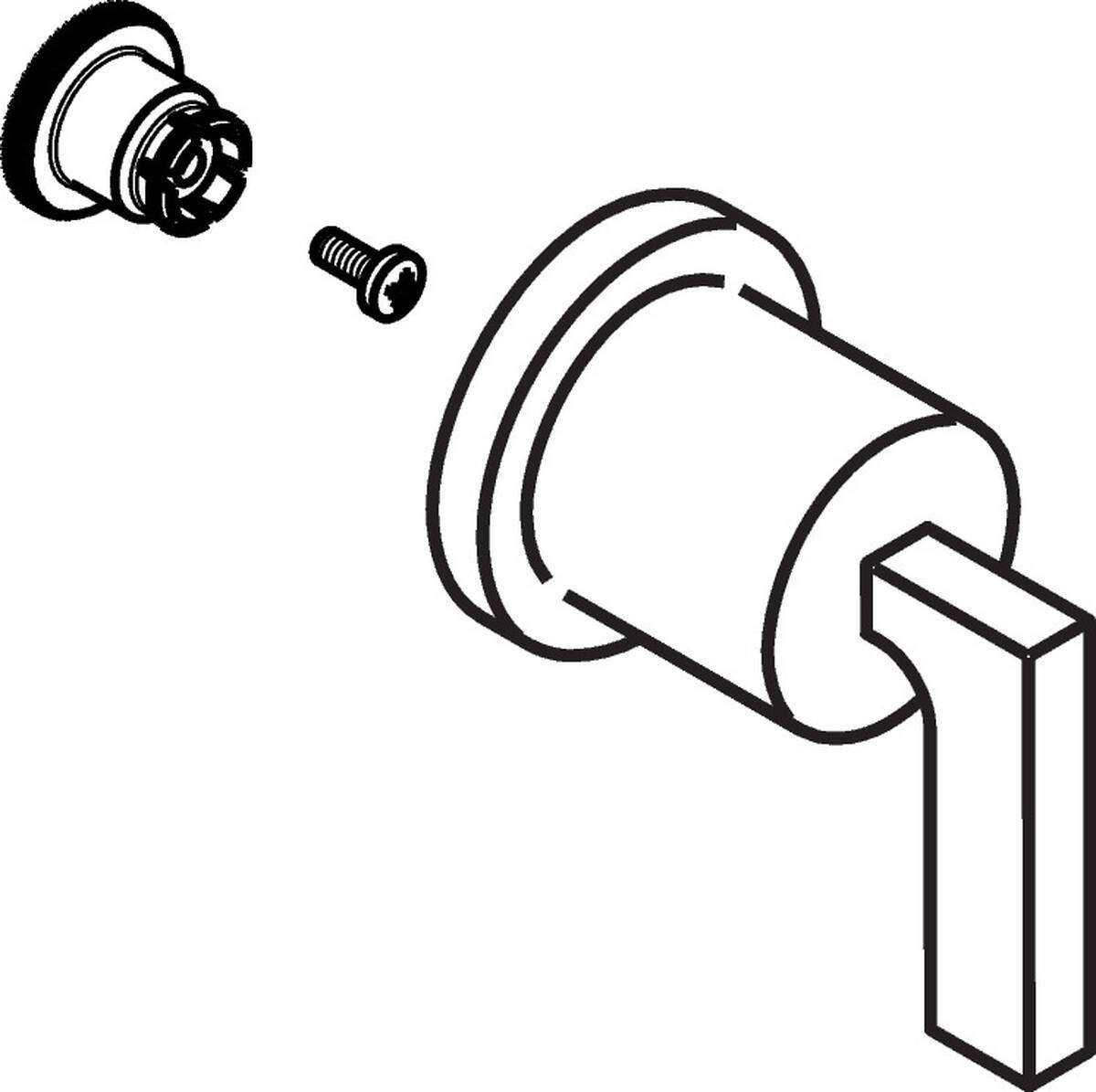 Bild von HANSGROHE Griff #39993310 - Brushed Red Gold