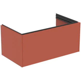 Picture of IDEAL STANDARD Conca 80cm x 44cm wall mounted vanity unit with 1 drawer, matt sunset #T5573Y3 - Matt Sunset