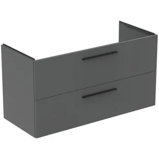 Bild von IDEAL STANDARD i.life B Möbelwaschtischunterschrank 1200x505mm, mit 2 Softclose Auszügen #T5586NG - Quarzgrau