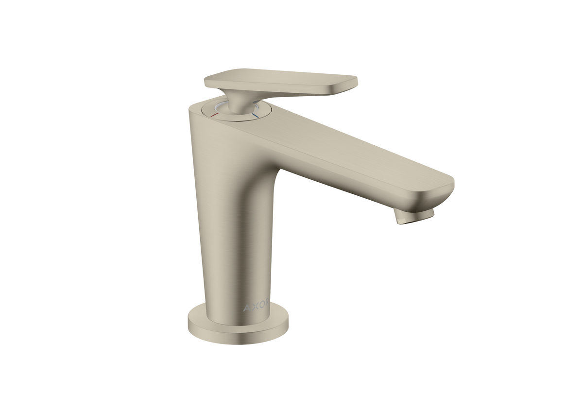 Obrázek HANSGROHE AXOR Citterio C Páková umyvadlová baterie 90 s funkcí CoolStart, pro umývátka, s odtokovou soupravou #49020820 - kartáčovaný nikl
