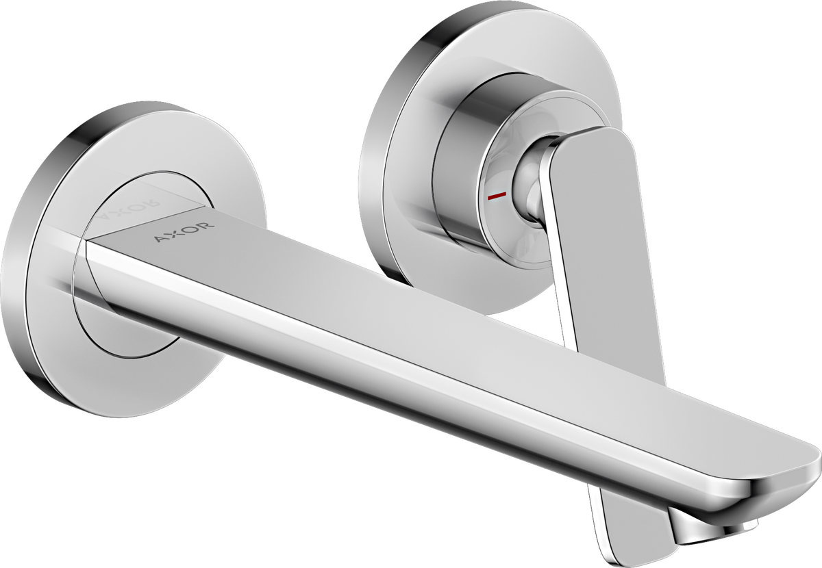 Picture of HANSGROHE AXOR Citterio C Single lever basin mixer for concealed installation wall-mounted with spout 195 mm #49110000 - Chrome