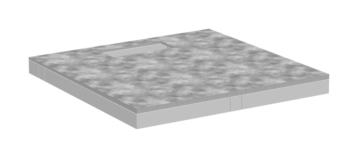 Picture of HANSGROHE RainDrain Board Tileable shower element 1000/1000 with installation set #56256000
