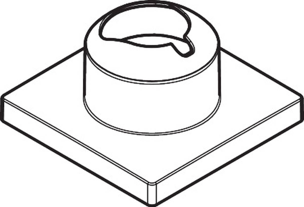 Bild von HANSGROHE Rosette für Griff #87125000 - Chrom