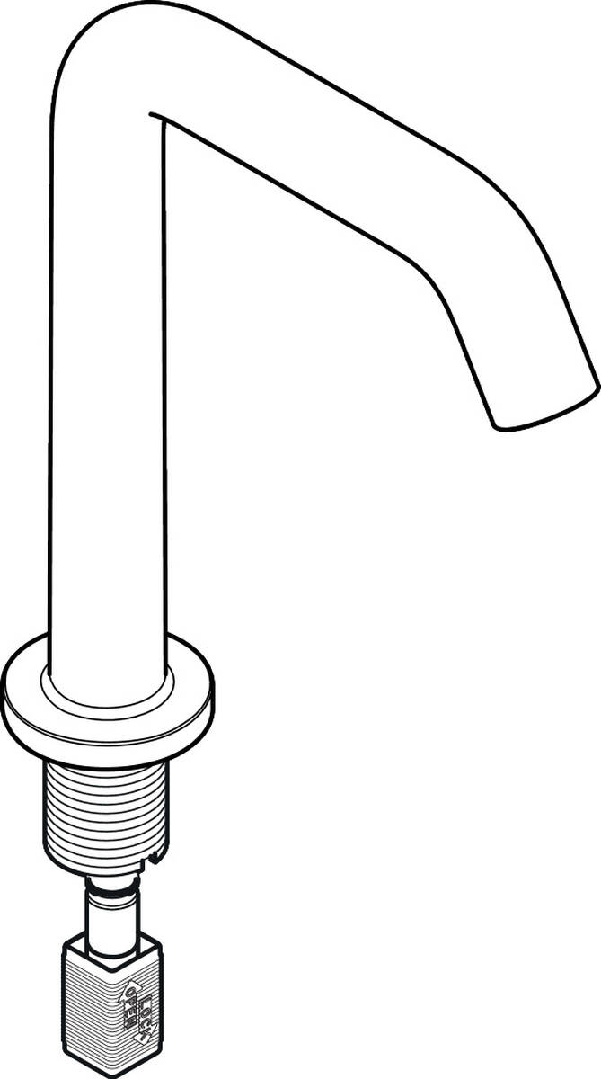 Picture of HANSGROHE Spout for basin mixer #87105670 - Matt Black