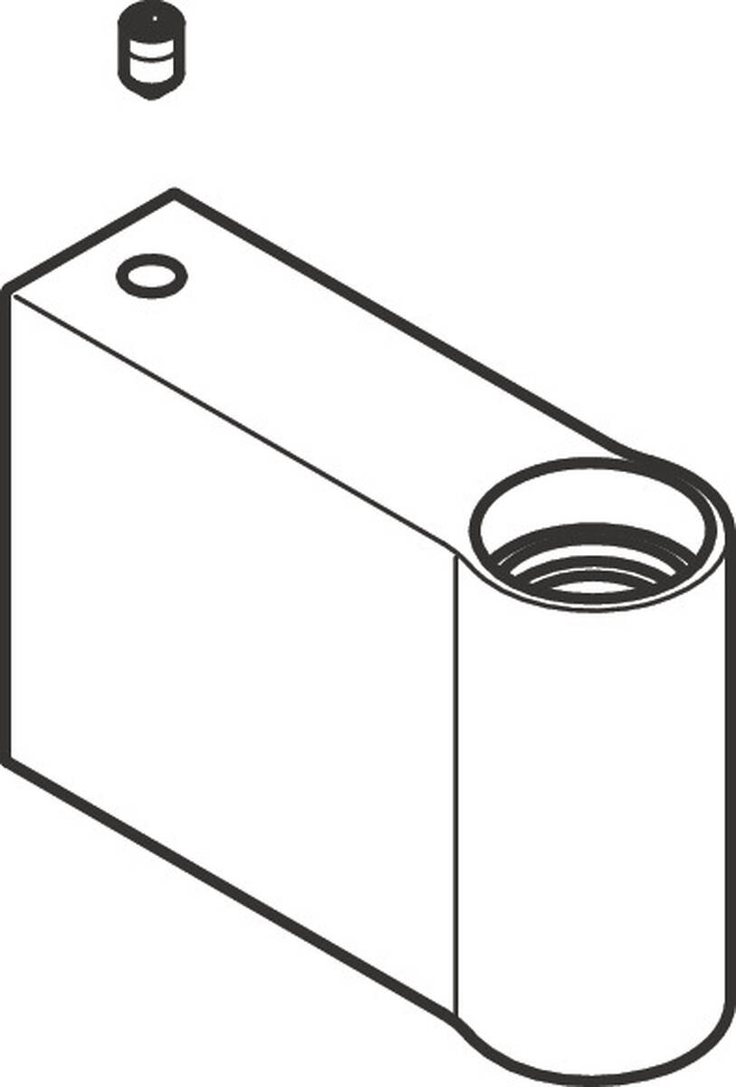 Bild von HANSGROHE Halteelement unten #94358670 - Mattschwarz