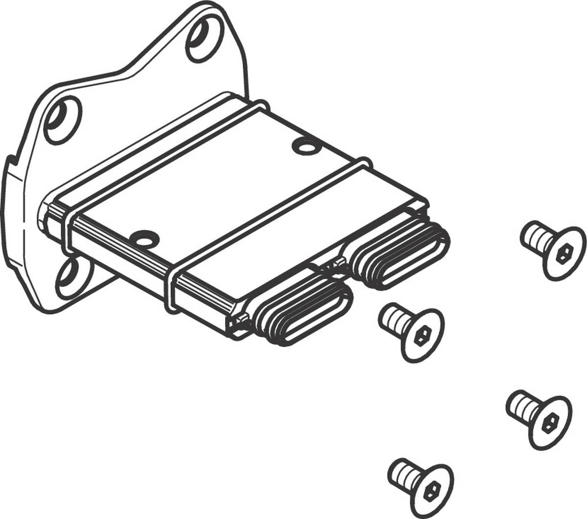 Bild von HANSGROHE Adapter für Kopfbrause #87873000 - Chrom