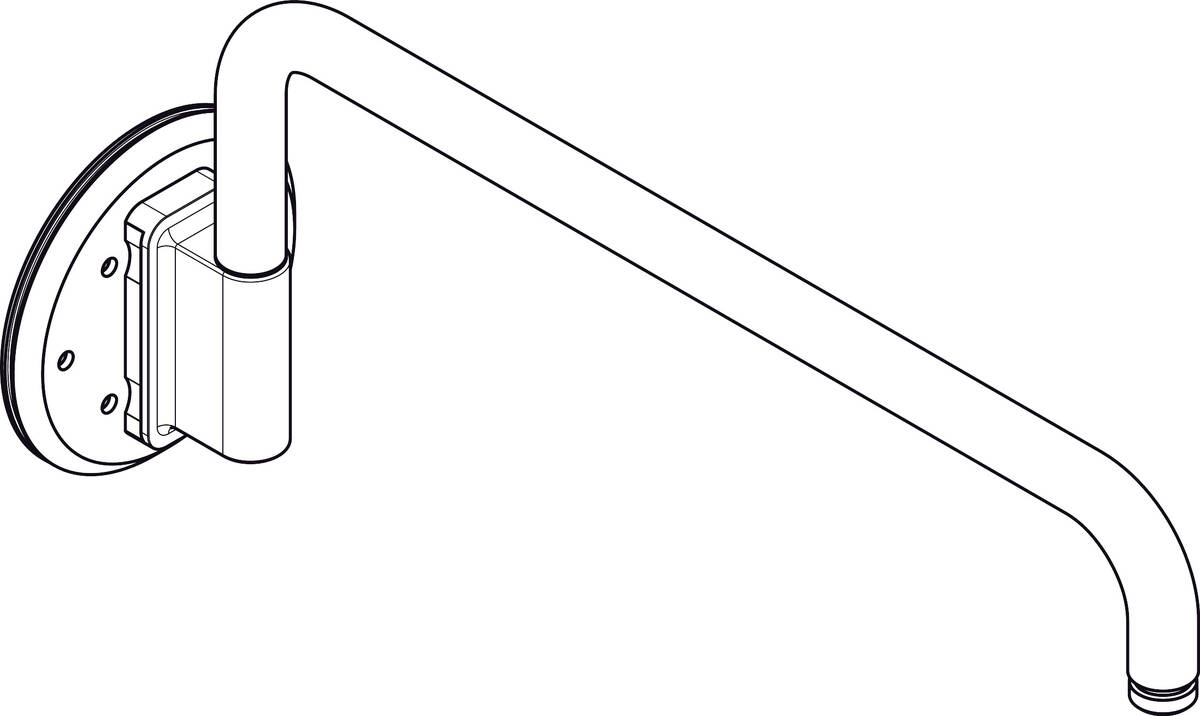 Obrázek HANSGROHE Sprchové rameno #92194310 - Kartáčované červené zlato