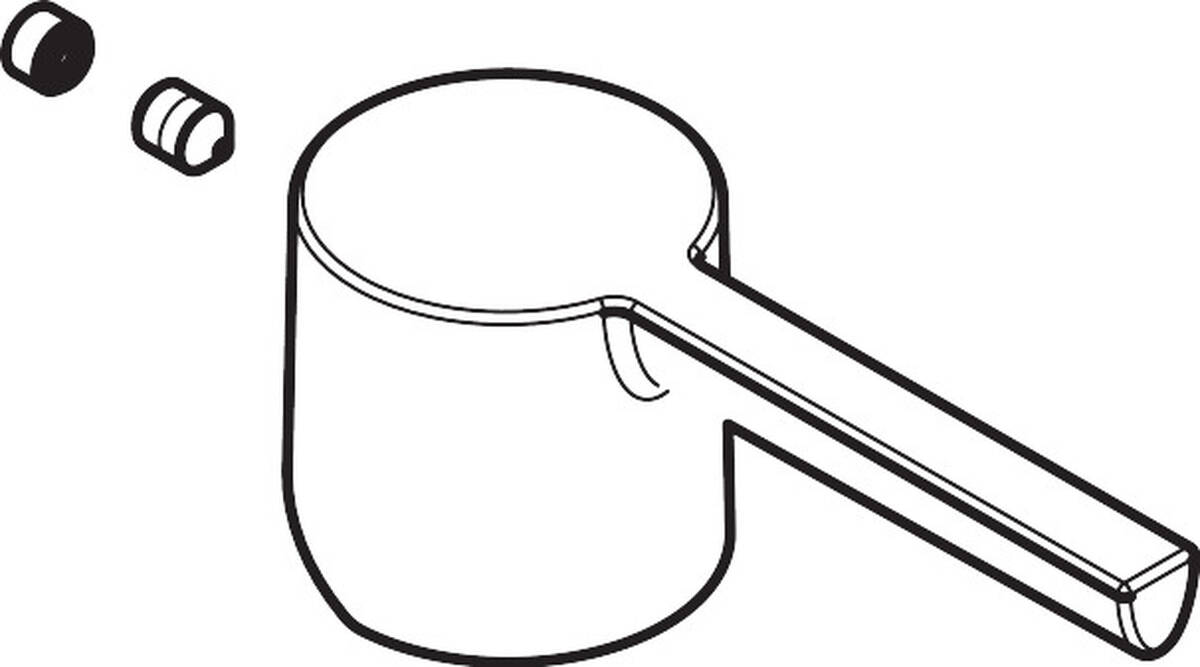 Bild von HANSGROHE Griff #92385800 - Edelstahl Optic