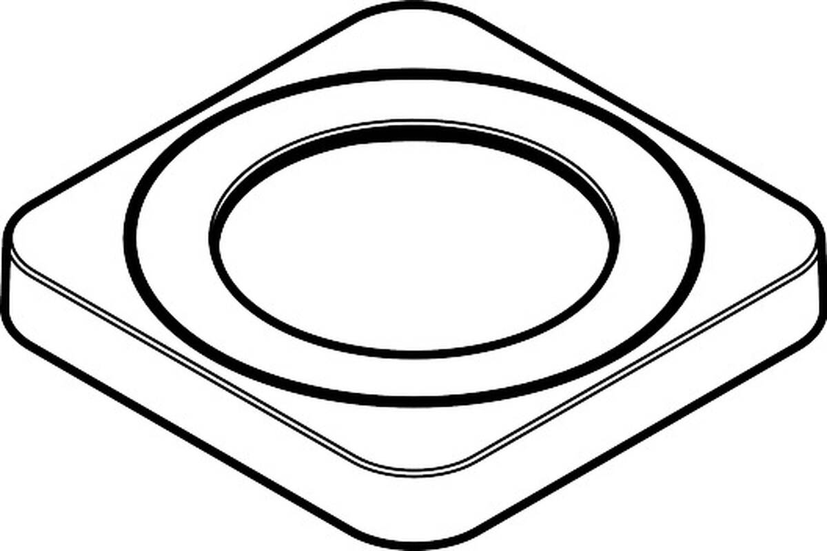 Picture of HANSGROHE Escutcheon 70 / 70 mm #92329140 - Brushed Bronze