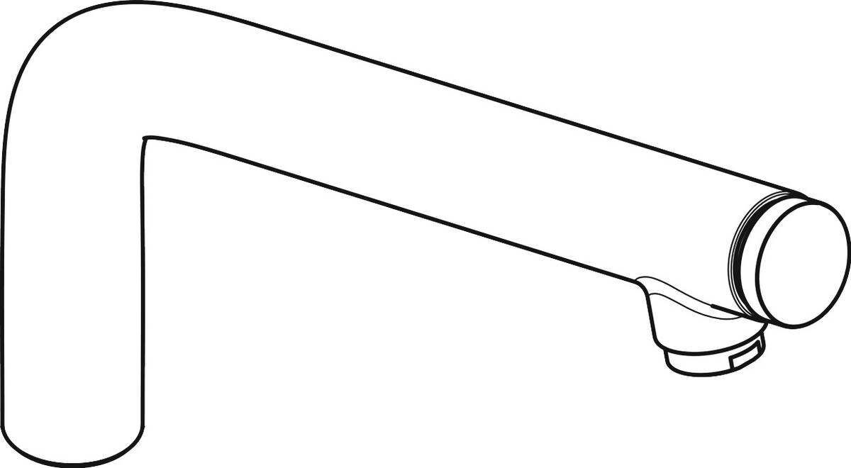 Bild von HANSGROHE Auslauf kpl. #92695800 - Edelstahl Optic