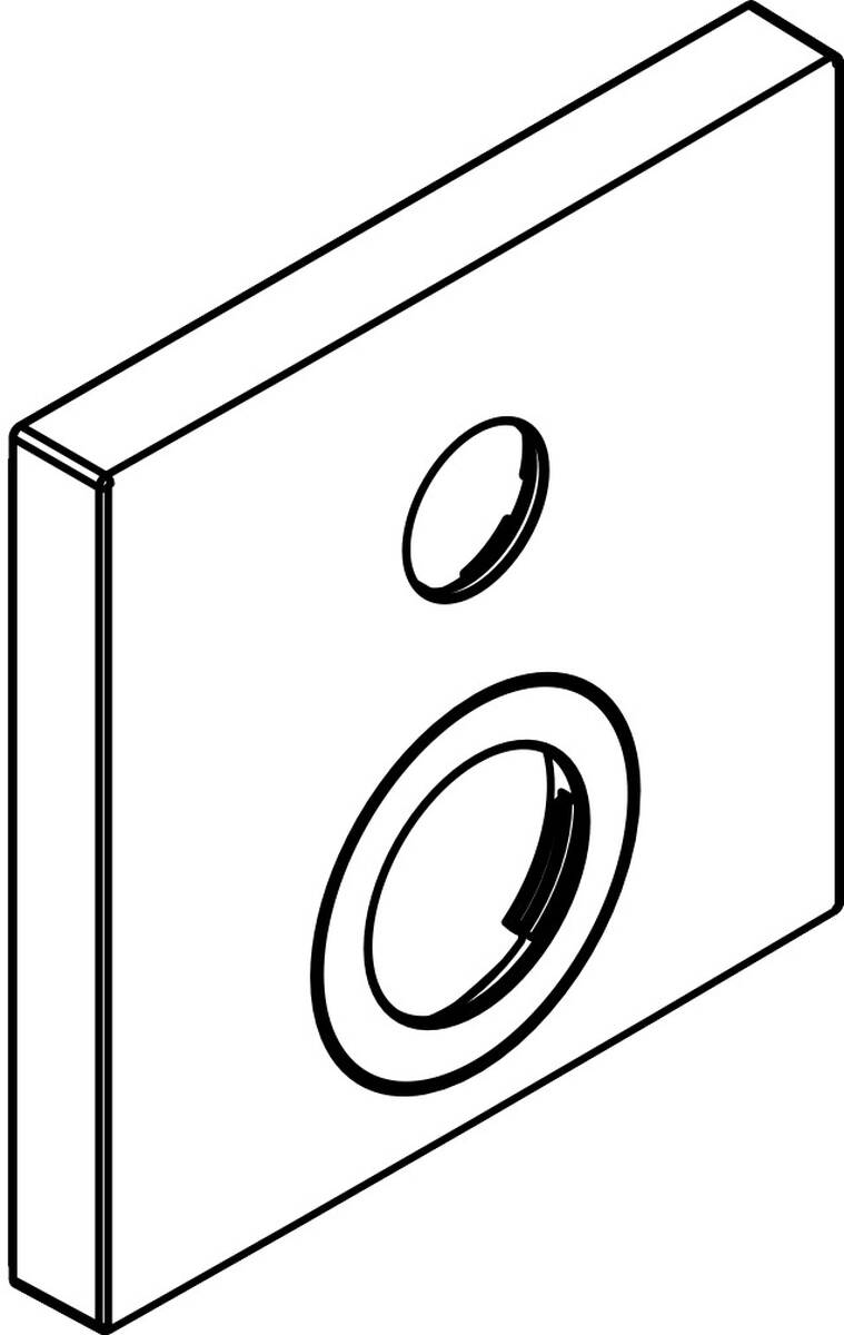 Bild von HANSGROHE Rosette 155 / 155 mm #92352000 - Chrom