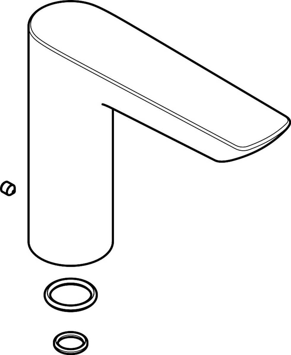 Bild von HANSGROHE Auslauf kpl. #92785700 - Mattweiß