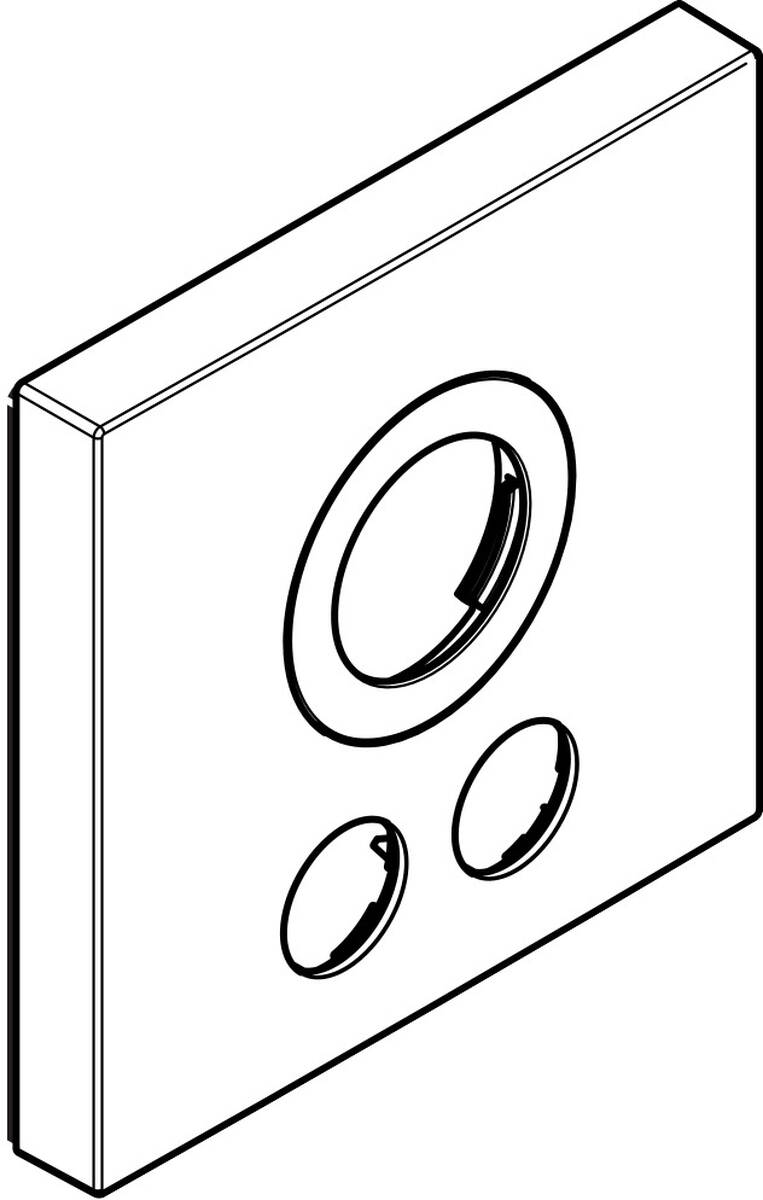 Bild von HANSGROHE Rosette für vertauschte Anschlüsse #92843400 - Weiß/Chrom