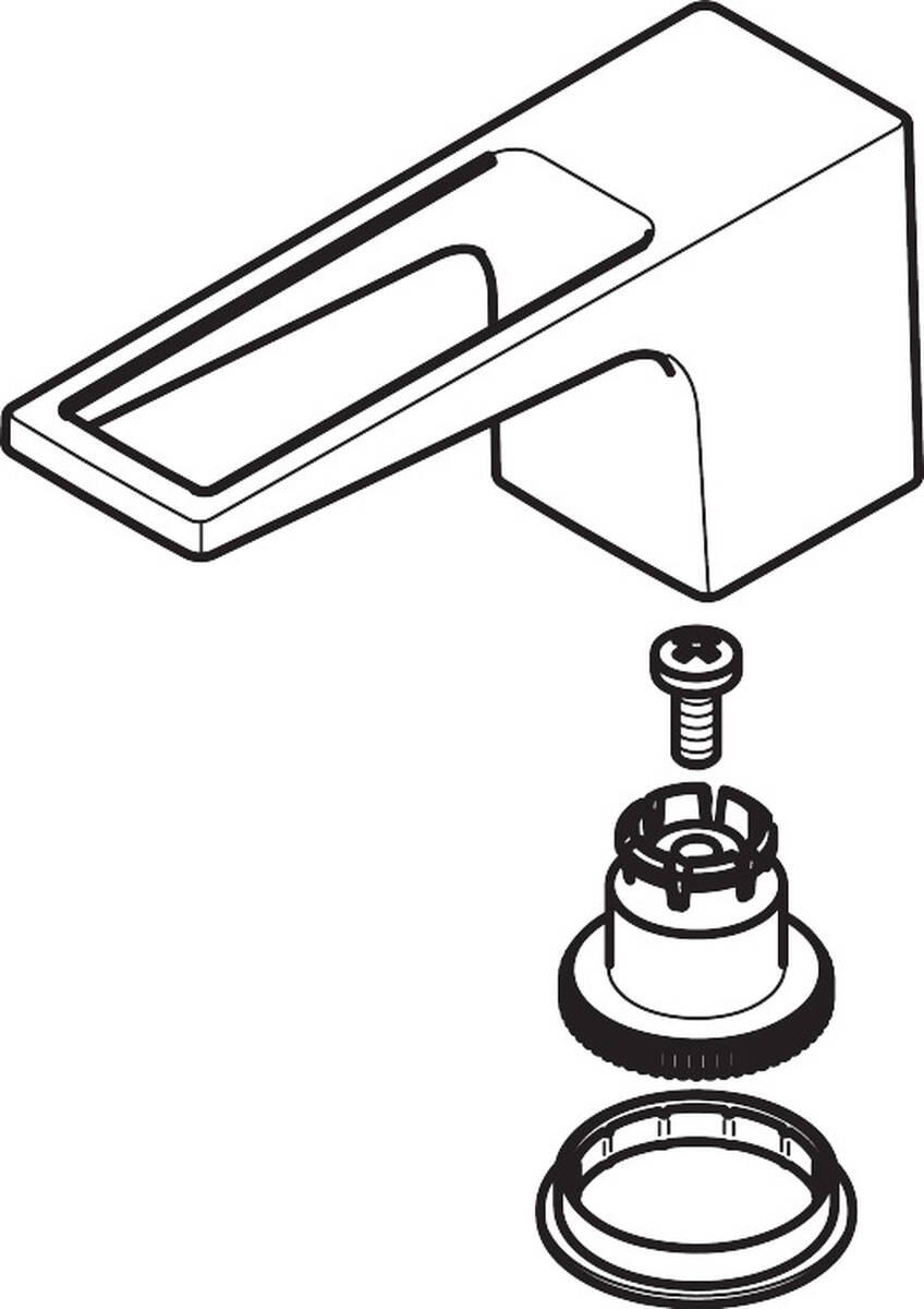 Bild von HANSGROHE Griff Warmwasserseite #93176000 - Chrom