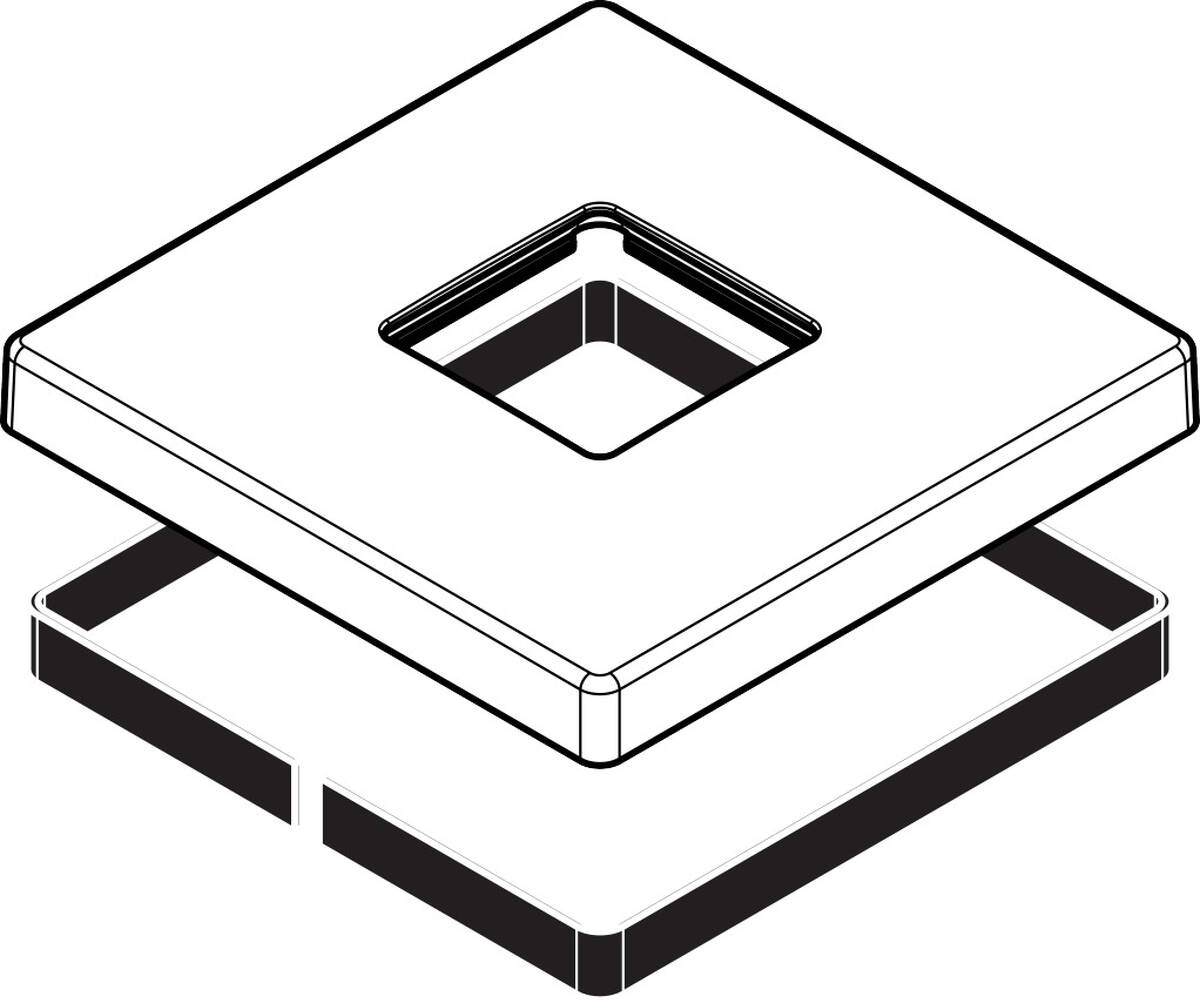 Bild von HANSGROHE Rosette #93245700 - Mattweiß