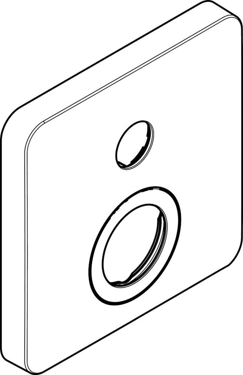 Picture of HANSGROHE Rose 170 / 170 mm #93026800 - Stainless steel Optic
