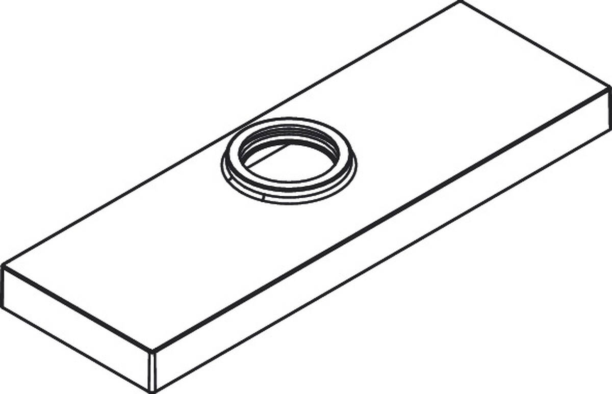 Bild von HANSGROHE Rosette #93504340 - Brushed Black Chrome