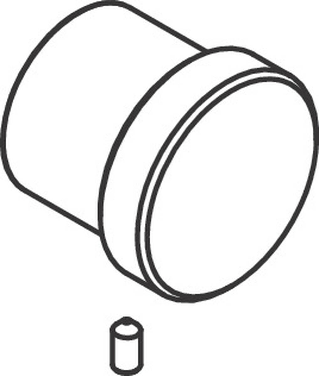 Picture of HANSGROHE HG diverter knob AXOR Massaud 4-hole #93566000 - Chrome