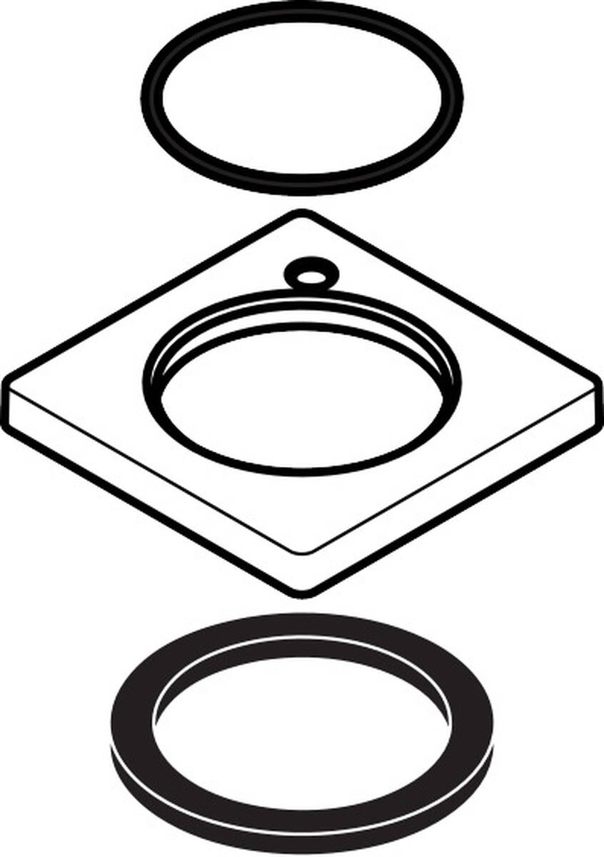 Picture of HANSGROHE Escutcheon 48 mm / 48 mm #93048000 - Chrome