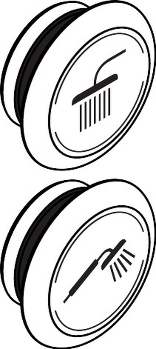 Bild von HANSGROHE Griffstopfen-Set #93182000 - Weiß
