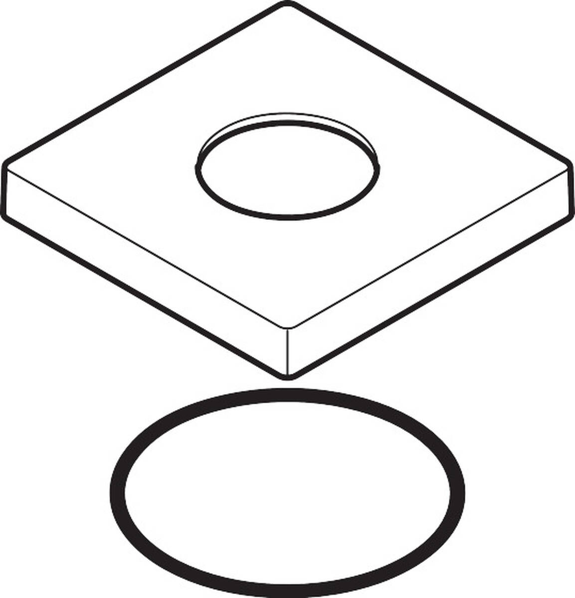 Bild von HANSGROHE Rosette für Griff #93169000 - Chrom
