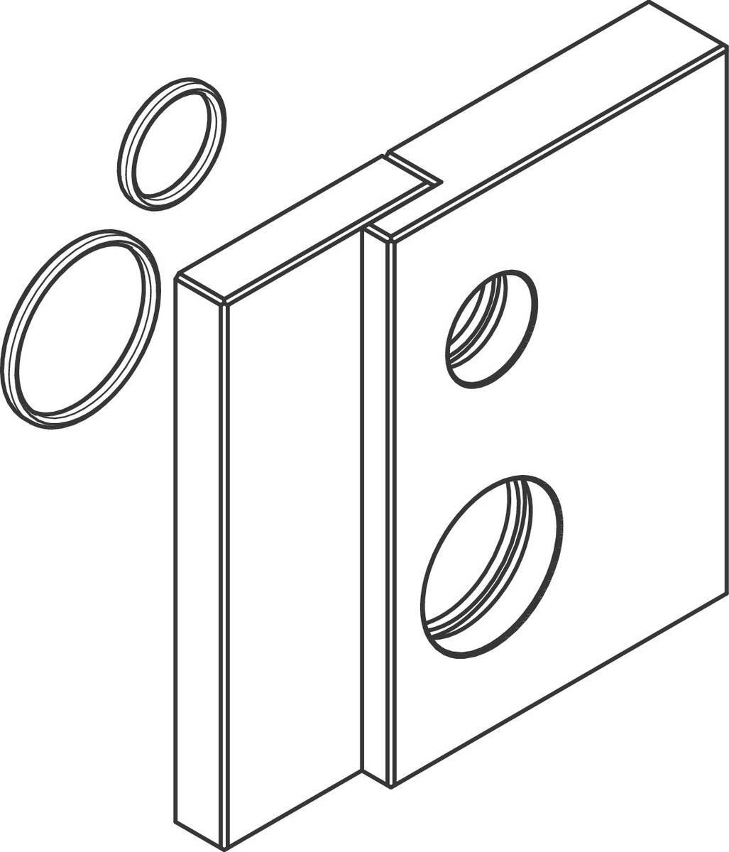 Picture of HANSGROHE HG square escutcheon AXOR Citterio #93569000 - Chrome