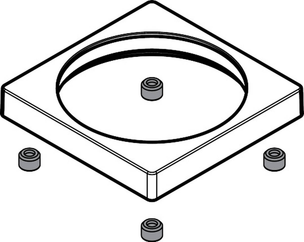 Bild von HANSGROHE Rosette für Brausehalter #93154000 - Chrom