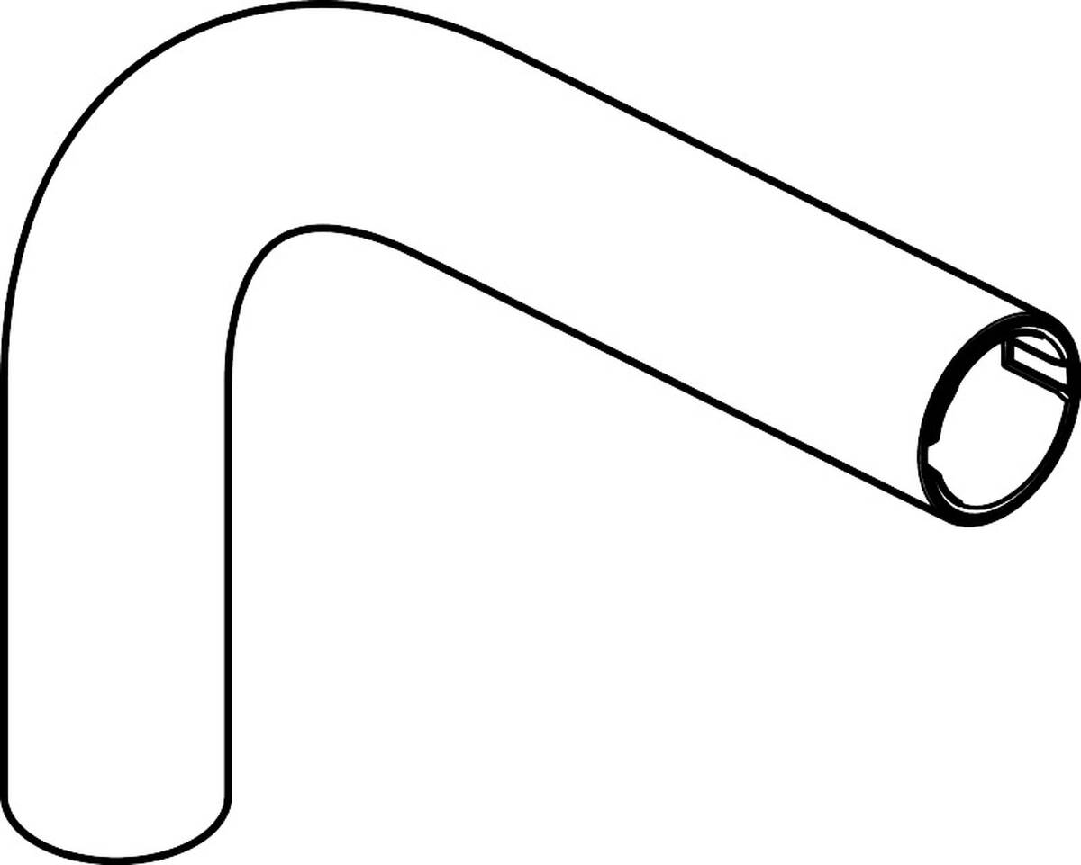 Bild von HANSGROHE Auslauf kpl. #93173800 - Edelstahl Optic