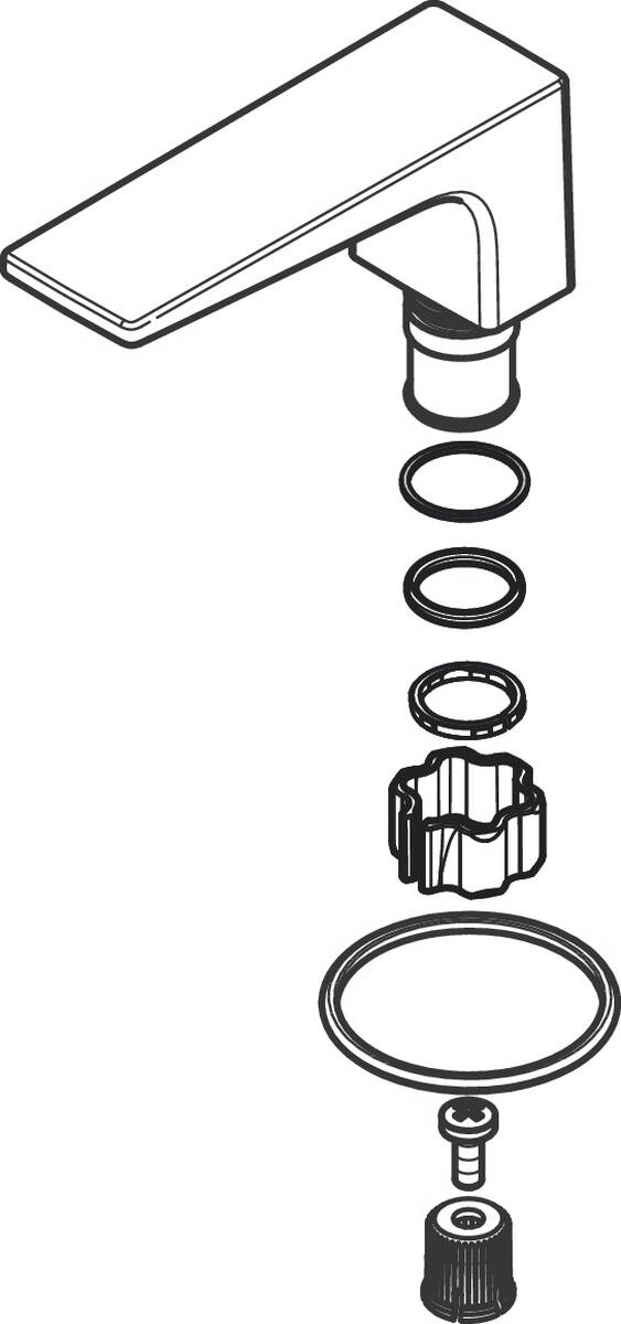 Bild von HANSGROHE Griff Warmwasserseite #92916000 - Chrom