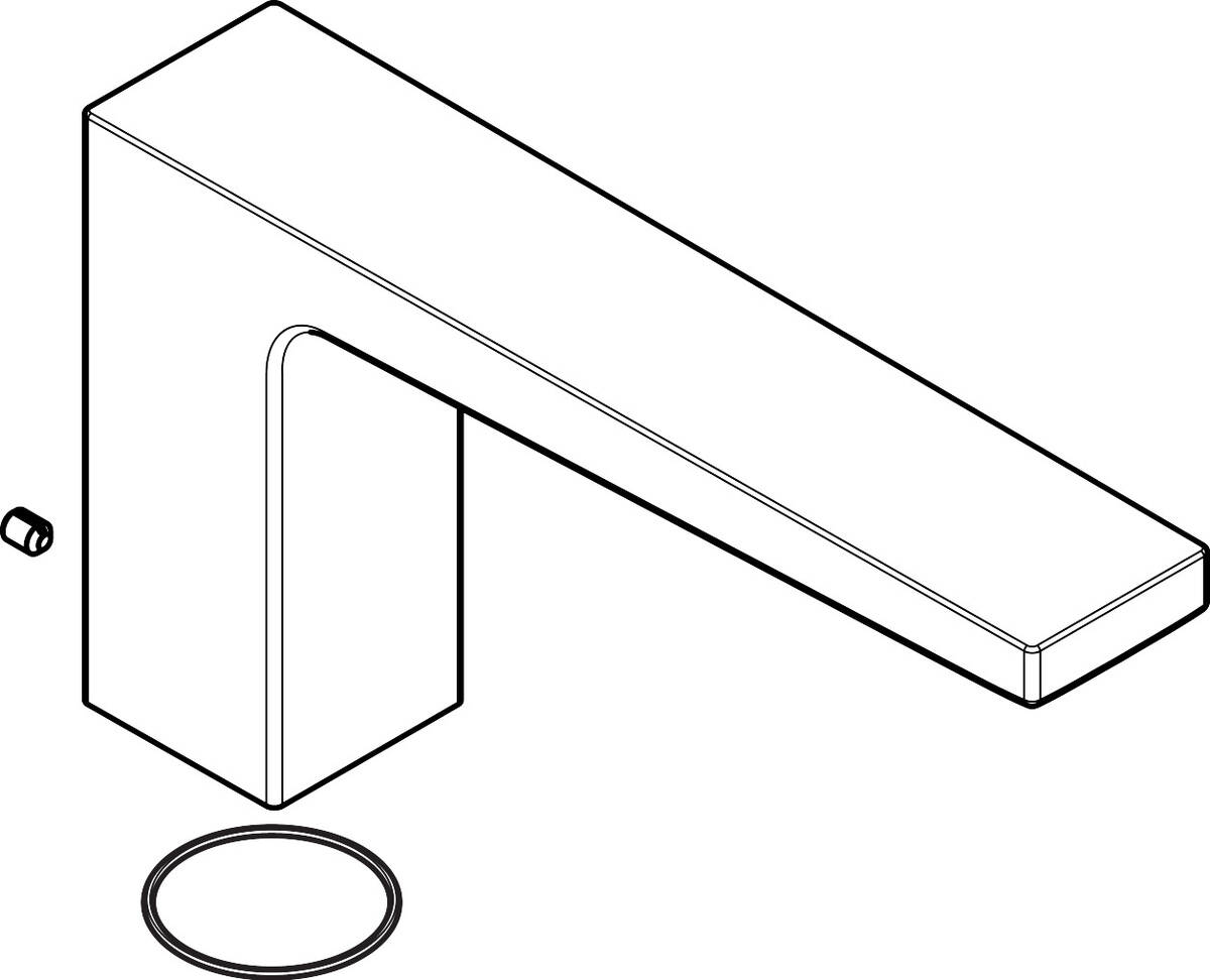 Bild von HANSGROHE Auslauf kpl. #93151000 - Chrom