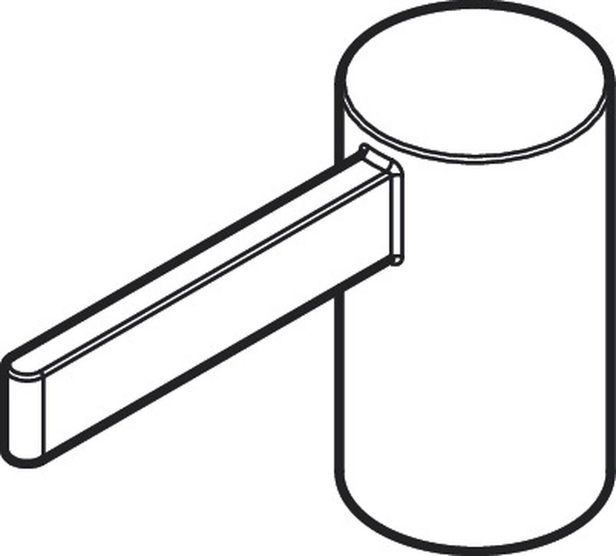 Picture of HANSGROHE handle for cold water #93980700 - Matt White