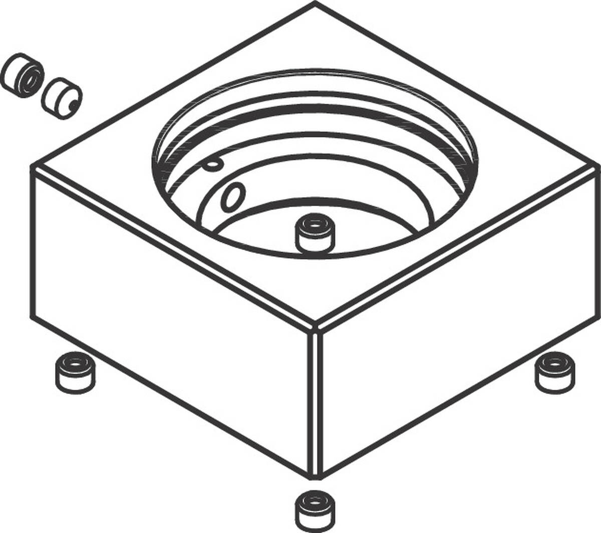 Bild von HANSGROHE Rosette für Griff #93587000 - Chrom