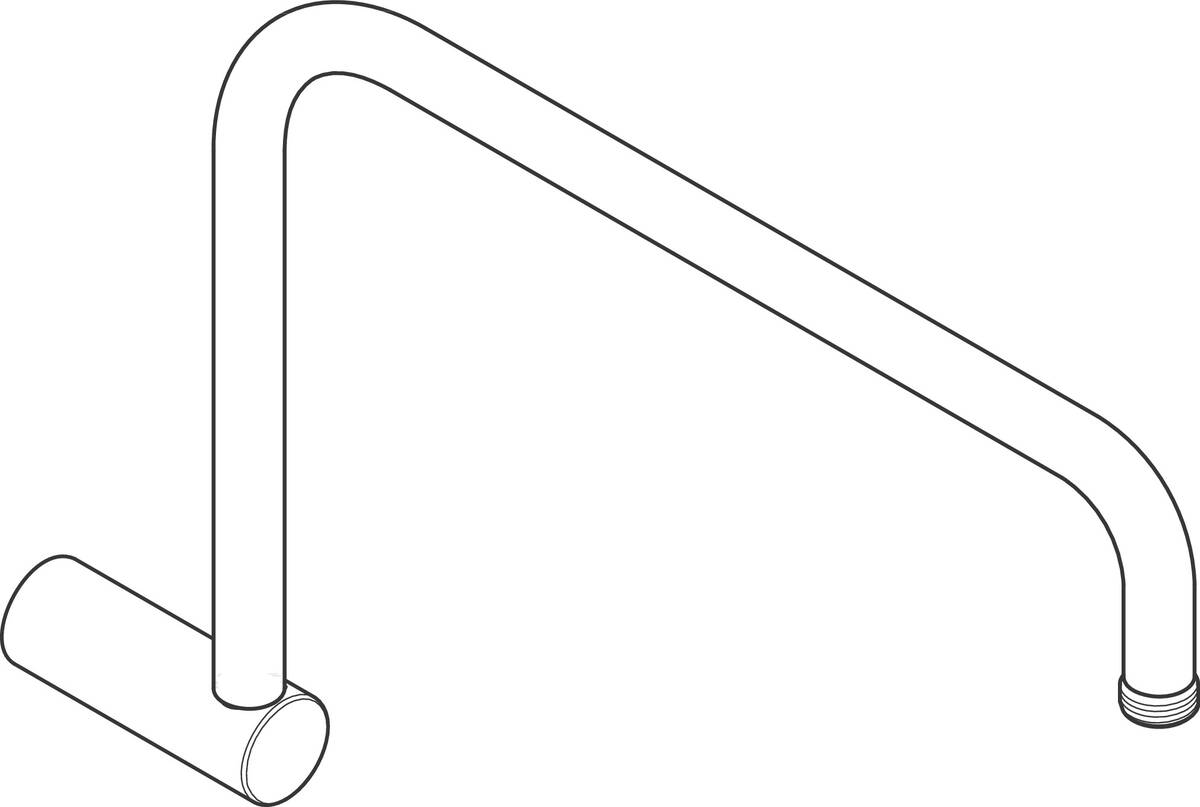 Bild von HANSGROHE Brausearm #93732000 - Chrom
