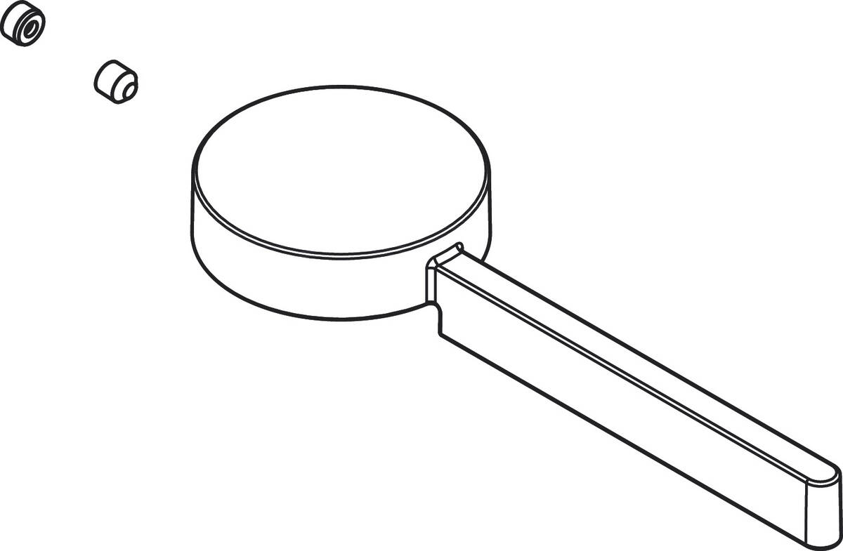 Bild von HANSGROHE Griff #93993700 - Mattweiß