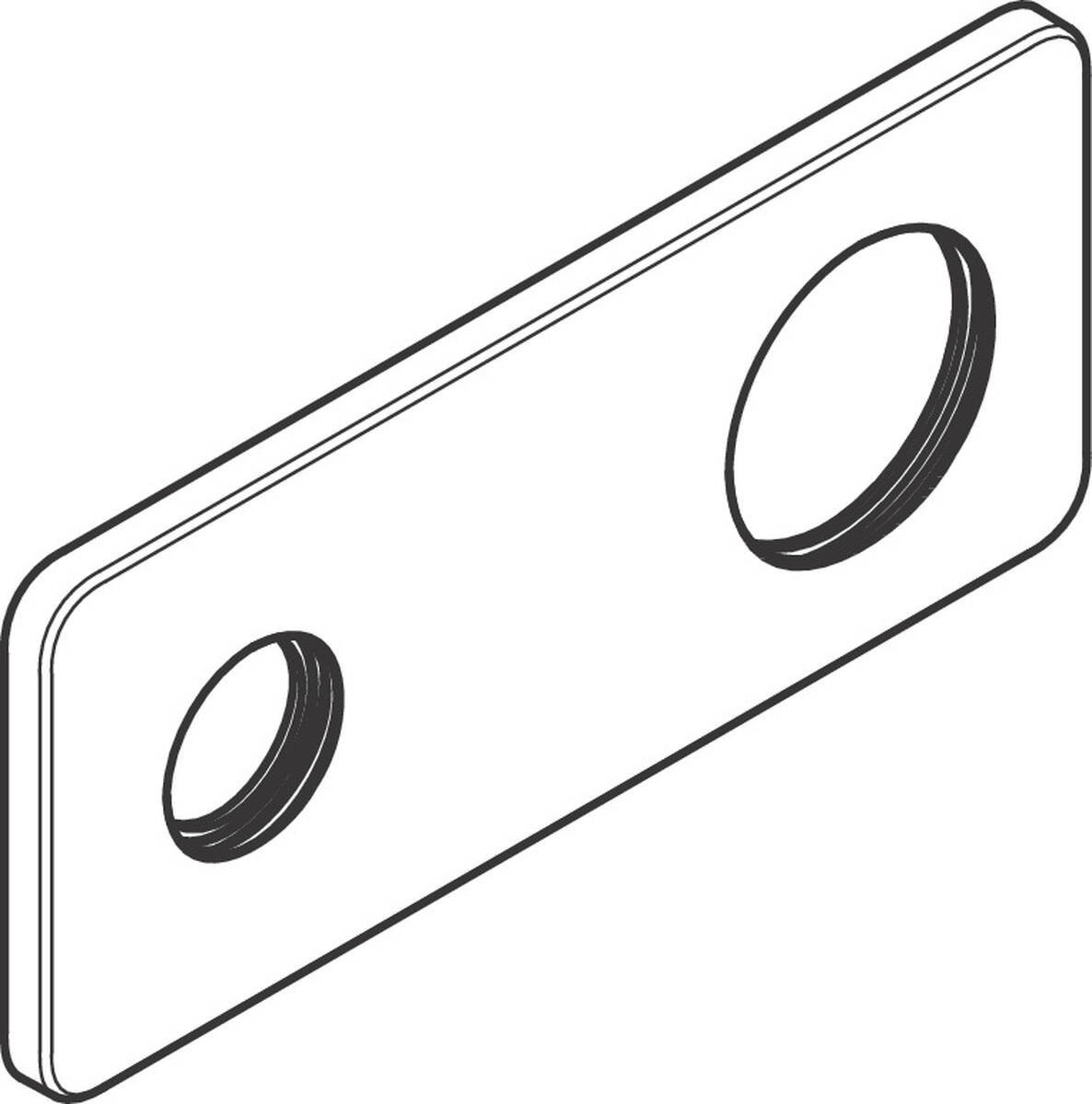 Bild von HANSGROHE Rosette #93713670 - Mattschwarz