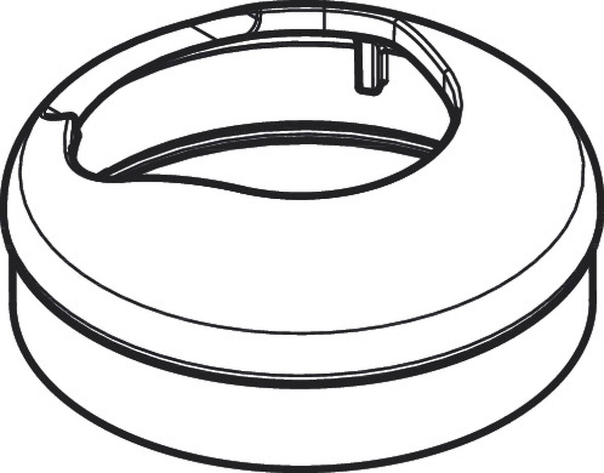 Bild von HANSGROHE Rosette #94027700 - Mattweiß