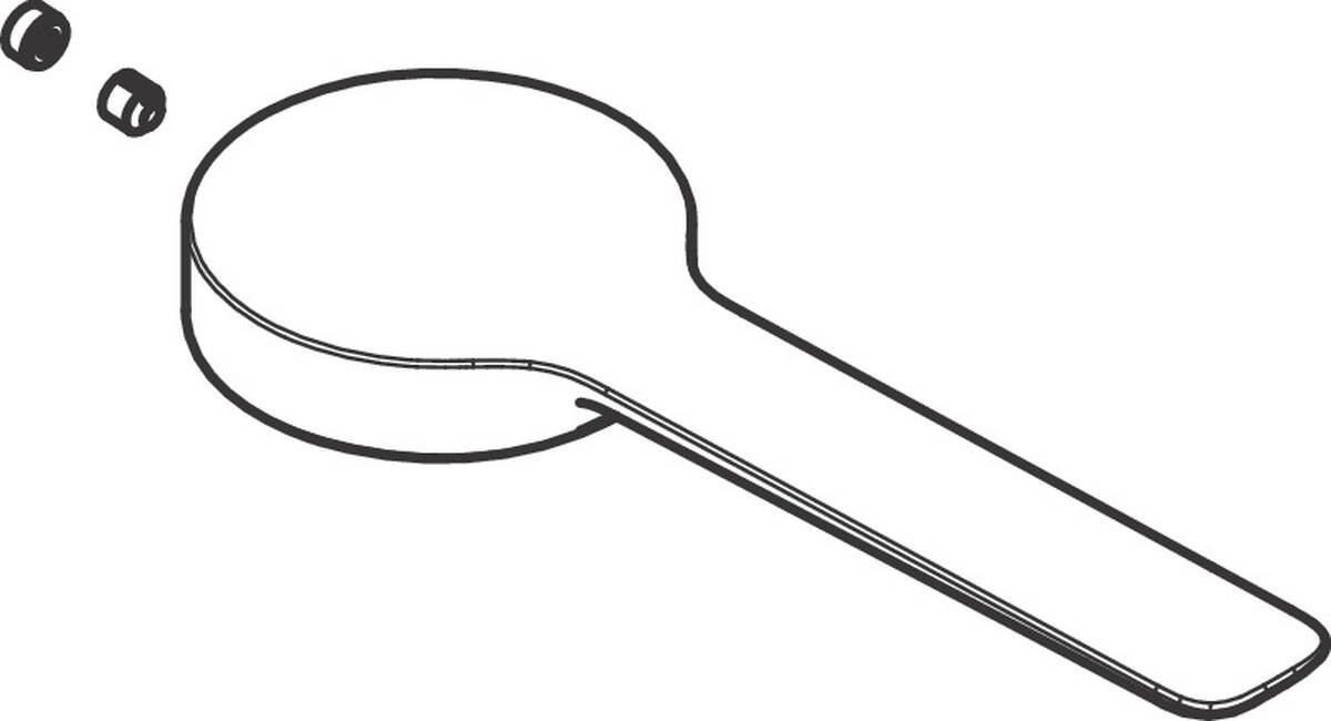 Bild von HANSGROHE Griff #94391800 - Edelstahl Optic