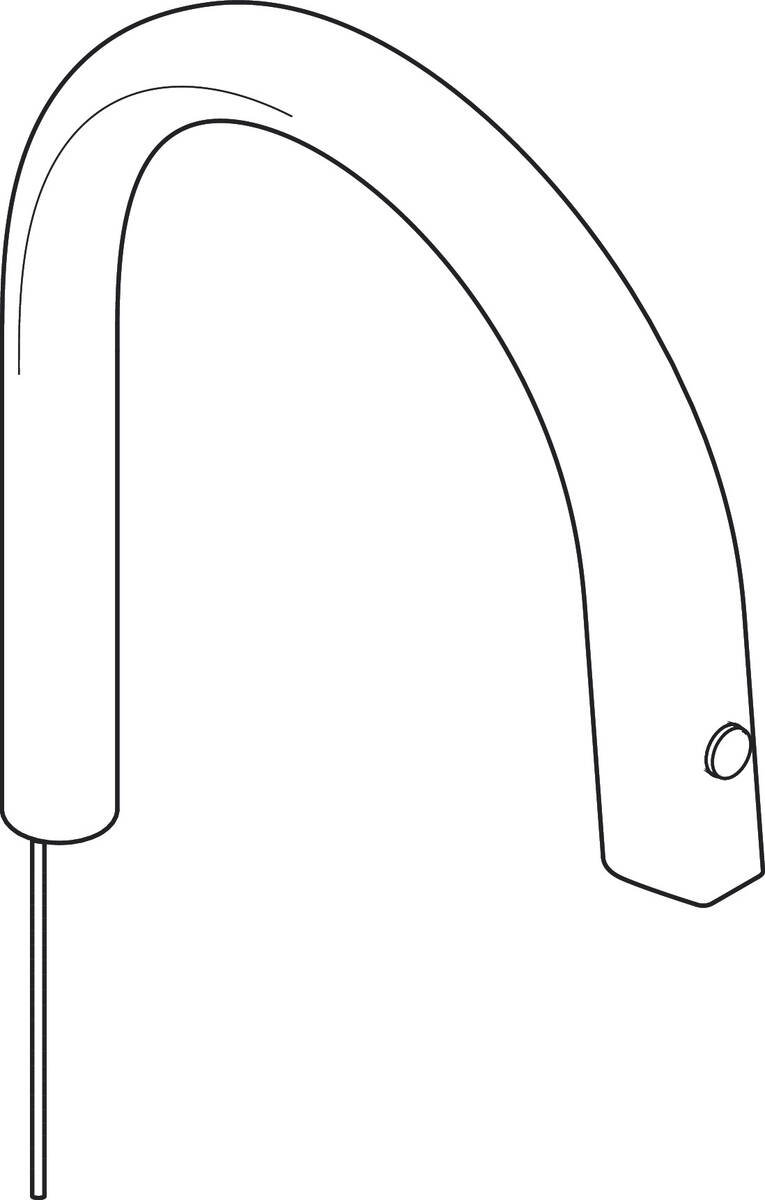 Picture of HANSGROHE Spout for sink mixer #94713670 - Matt Black