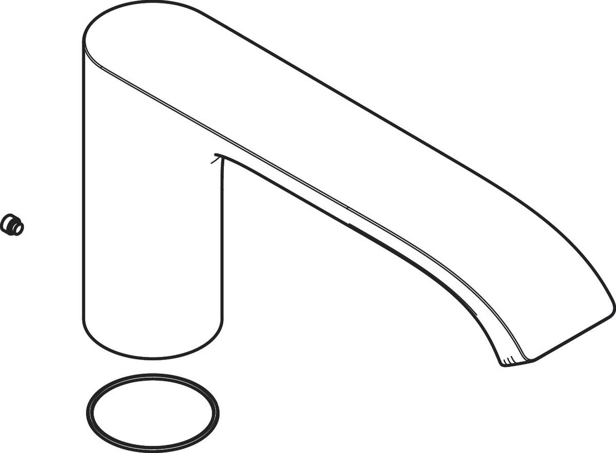 Bild von HANSGROHE Auslauf kpl. #94312000 - Chrom