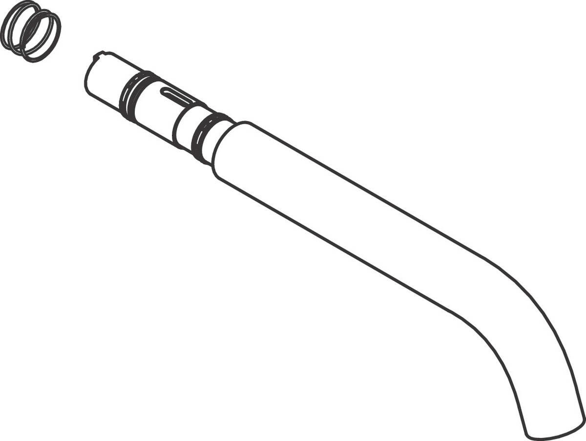 Bild von HANSGROHE Auslauf kpl. #94313670 - Mattschwarz