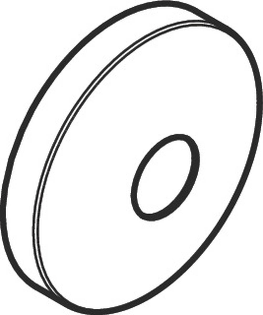 Bild von HANSGROHE Rosette #94429670 - Mattschwarz