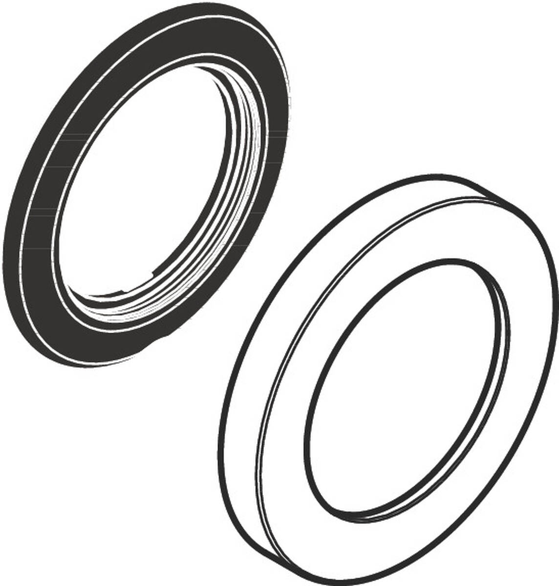 Bild von HANSGROHE Rosette Ø 70 mm #94365700 - Mattweiß