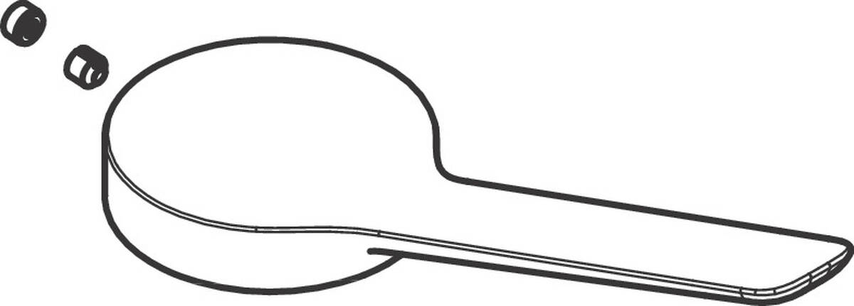 Bild von HANSGROHE Griff #94390800 - Edelstahl Optic