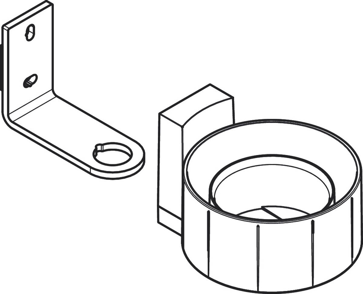 Bild von HANSGROHE Halteelement kpl. #94798700 - Mattweiß
